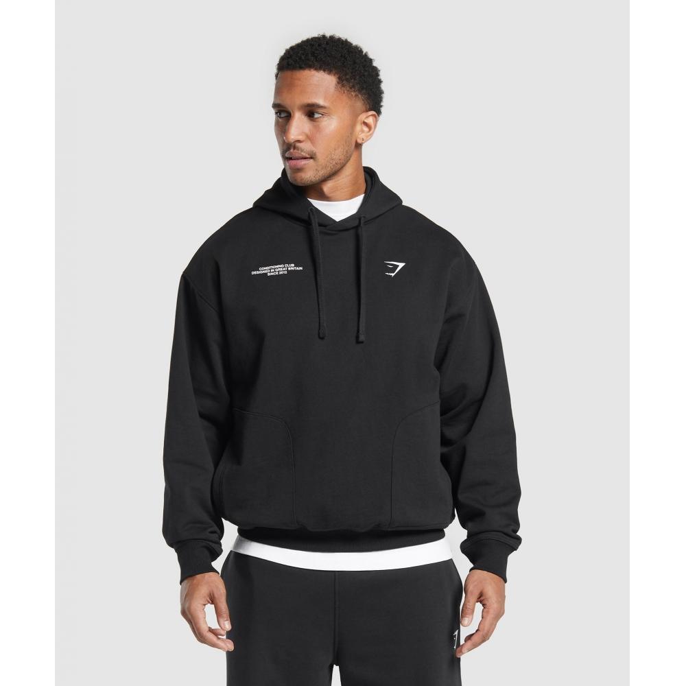 Gymshark Hoodie для клуба Conditioning Black A2b2v Bb2j