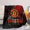 Custom Name Manchester United Flannel Blanket, High quality Comfortable for All Seasons, Home Decor, Warmth and Comfort