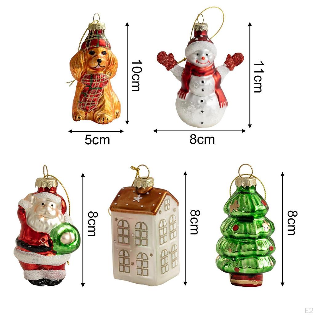 5x Рождественские подвесные украшения Декоративное украшение для вечеринки Поделка Снеговик Рождественский декор Подвеска