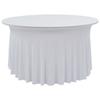 VidaXL Elastic Tablecloths with Skirt 2 Pcs 150x74 Cm White