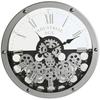 Wall Clock - HOME ESPRIT - Black Silver Metal - 54.5 X 56.2 Cm - Contemporary Design