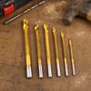 6pcs 3-8mm Drill Bit Set High Speed Steel Hole Enlarging Tools Side Cutting Drill Bit  For Wood