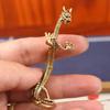 Pure Brass Loong Crafts Ornaments Zodiac Dragon Statue Standing Dragon Decoration Home Decorations