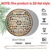 2D Flat, 1pc Round Aluminum Sign, Vintage Aluminum Plaque About "Mineral Types", "Ore Specimen Appreciation" Decorative Sign, Suitable for Study