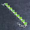 Copper Green Turquoise Handmade 925 Sterling Silver Bracelet 7-8" E9o85