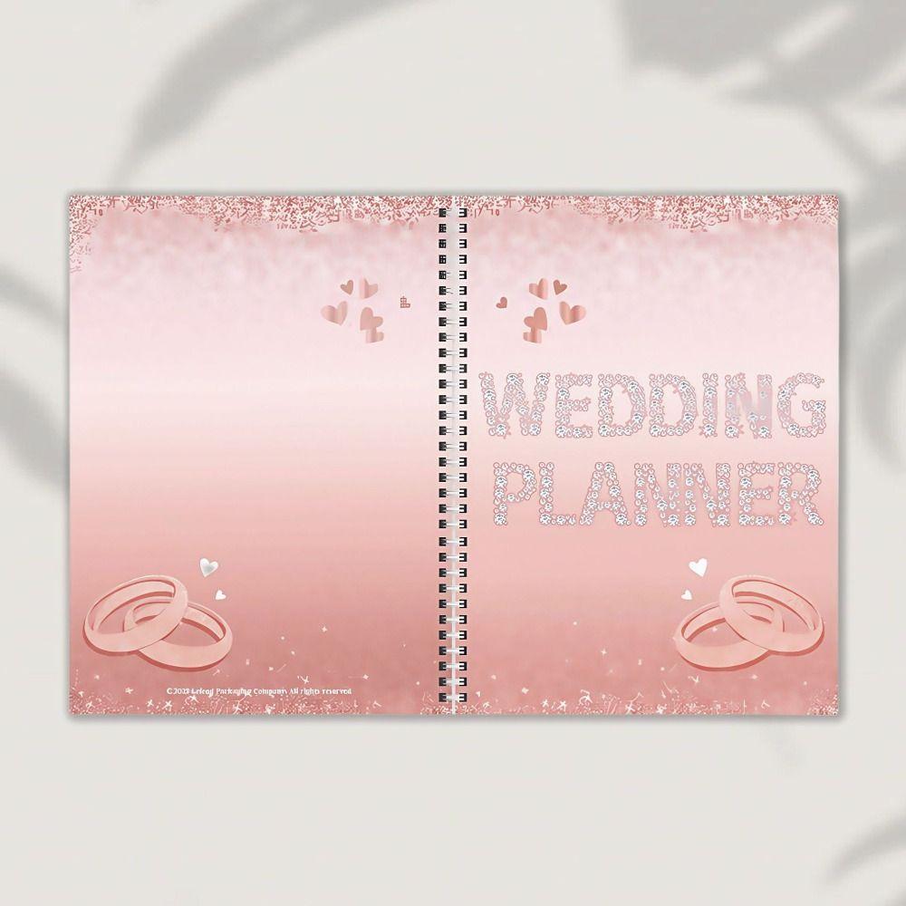 Checklist Detailed Wedding Planning Book Thick Paper Sparkling Bridal Organizer  Habit Tracker