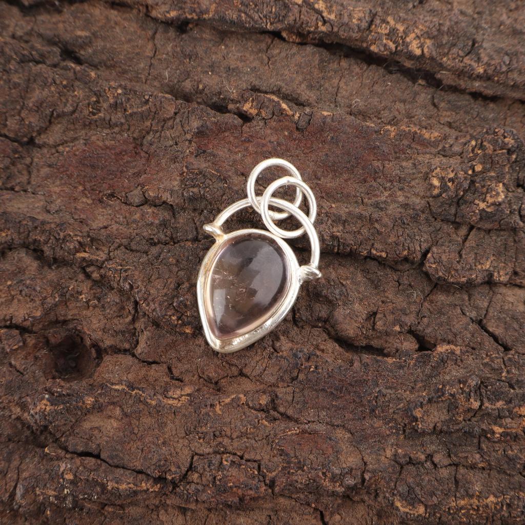 Pear Natural Ametrine 925 Silver Wife Gift Wedding New Birthday Pendant Jewelry PP-56-35