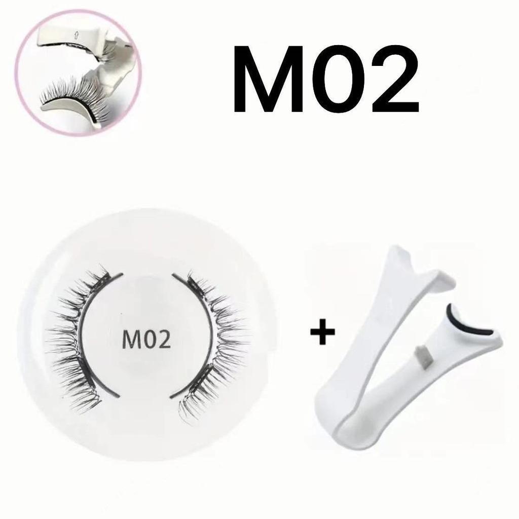 Portable Magnetic White Applicator Set for Glue-Free False Eyelashes