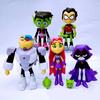 Teen Go Titans To The Movies Robin Cyborg Beast Boy Raven Action Figure 7pcs Toy
