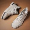 Новые теплые кроссовки для мужчин Тренд Высокие повседневные туфли на плоской подошве Мужские на шнуровке Корейская версия Рабочие туфли Zapatilla Hombre 2025