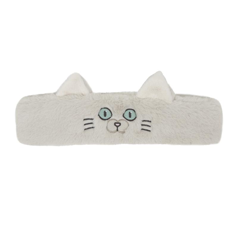 Обнимашки Кошка Женщины Девочки Пушистый Макияж Головная повязка Уход за кожей Kawaii Кошачьи Уши Эластичный Тюрбан Аксессуары для волос Головной убор Прическа Обруч для волос