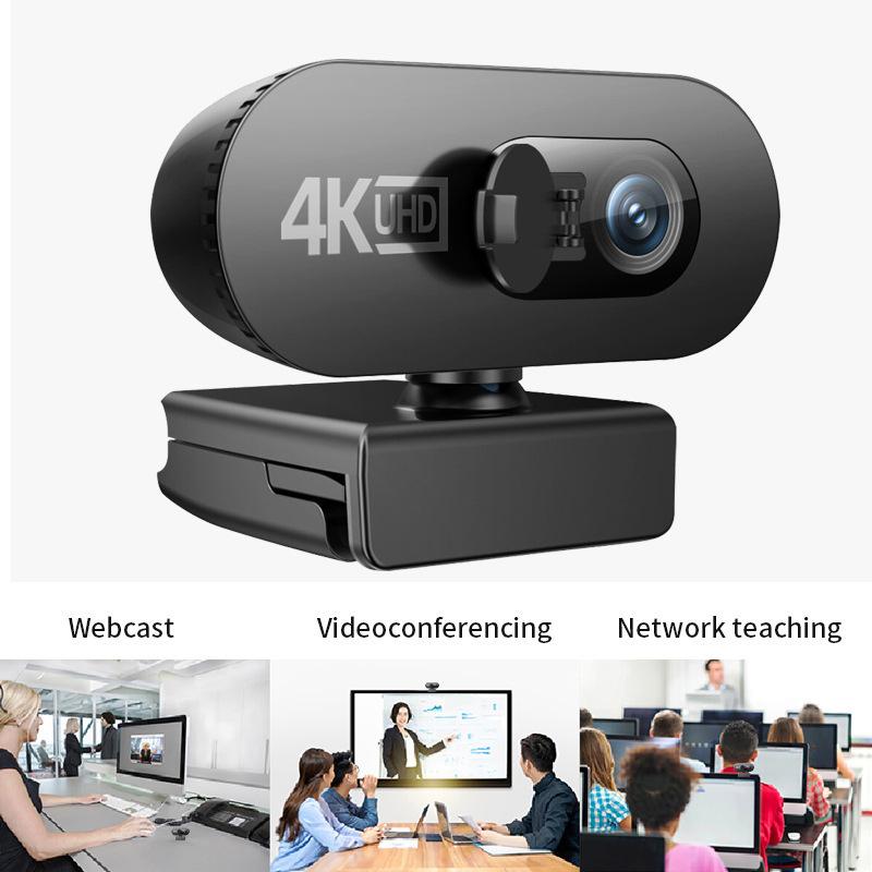 4K Full Hd Webcam For Pc Web Camera New Mini Web Cam With Microphone Usb Autofocus Stream Camera For Computer Laptop
