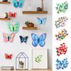 12 шт магниты на холодильник яркие цвета двухслойные наклейки на стену с бабочками для украшения дома и вечеринки