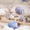 Реалистичный набор наклеек «Девушка с кетчупом» с морскими ракушками: 4 стиля жестких картонных украшений.