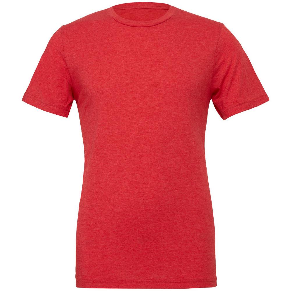 Canvas Mens Triblend Crew Neck Plain Short Sleeve T-Shirt