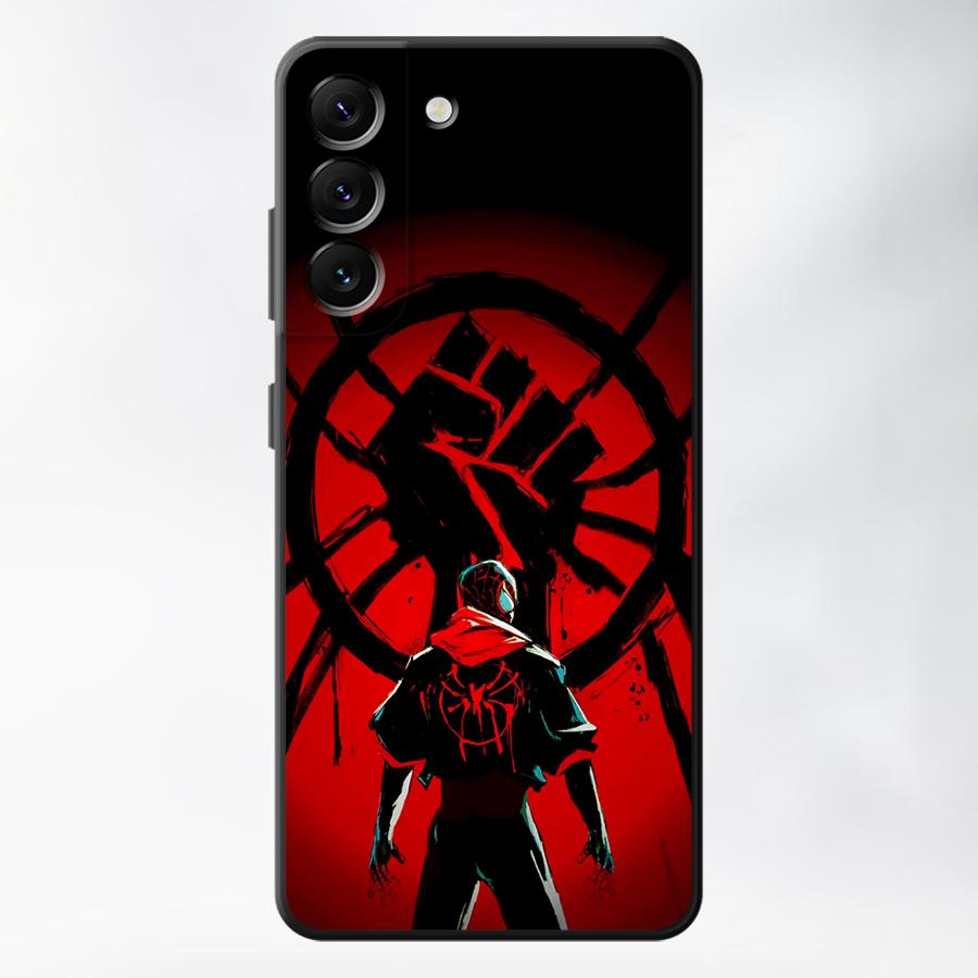Чехол Marvel Черно-красный Человек-паук для Samsung Galaxy A57 A73 A51 A24 A26 A55 A37 A22 A32 A25 A52 A36 A53 A35 A23 Чехол для телефона A71