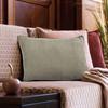 Coussin en suédine taupe 60x40