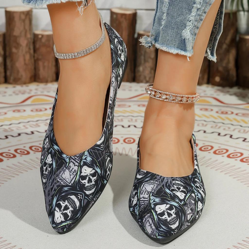Fashion Women Soft Ballet Flats Shoes 2025 New Pointed Toe Women Flats Rhinestones Loafers Spring and Autumn Classic Flats Shoes Women