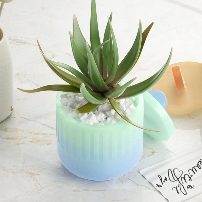 Silicone Storage Jar Mould Jewelry Box Moulds Resin Mold Storage Container Molds with Lid Candle Cup Molds for DIY Craft