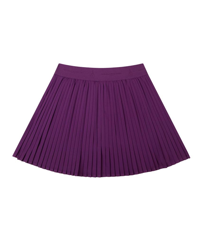 Ron And Marie [Women'S] Purple Wide-Band Pleated Skirt