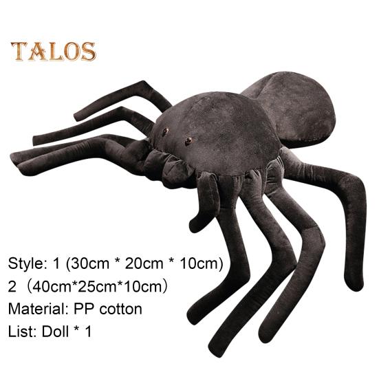 TALOS плюшевая игрушка декоративная забавная ПП хлопок черный паук мягкая кукла орнамент