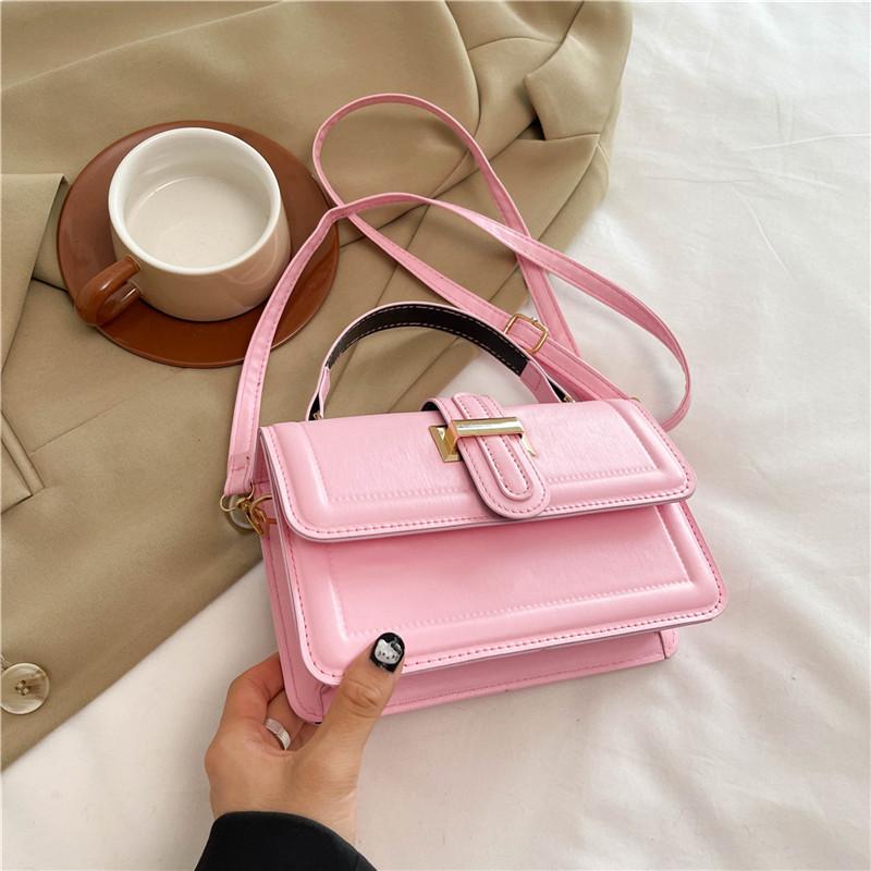 French Niche Design Portable Small Square Bag Women'S Autumn Trendy Versatile High Value Single Shoulder Messenger Bag