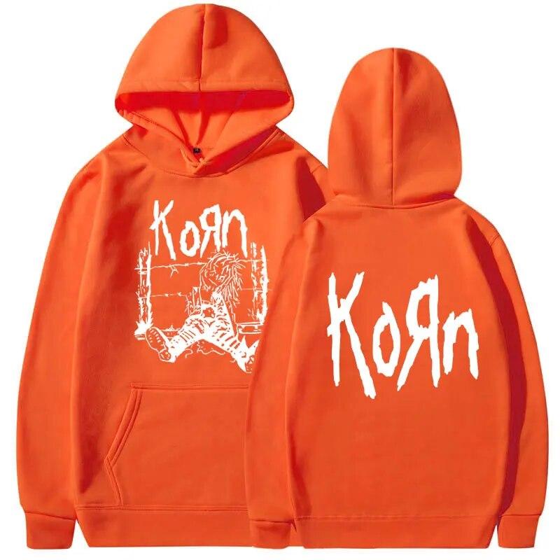 Рок-группа Korn 1994 Кукла Neidermeyers Толстовка Унисекс Винтажная металлическая готическая толстовка с длинными рукавами Хип-хоп Толстовка для унисекс и женщин Унисекс