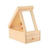 Wooden Dressing Table with Mirror 18 X 12 X 8.5 Cm