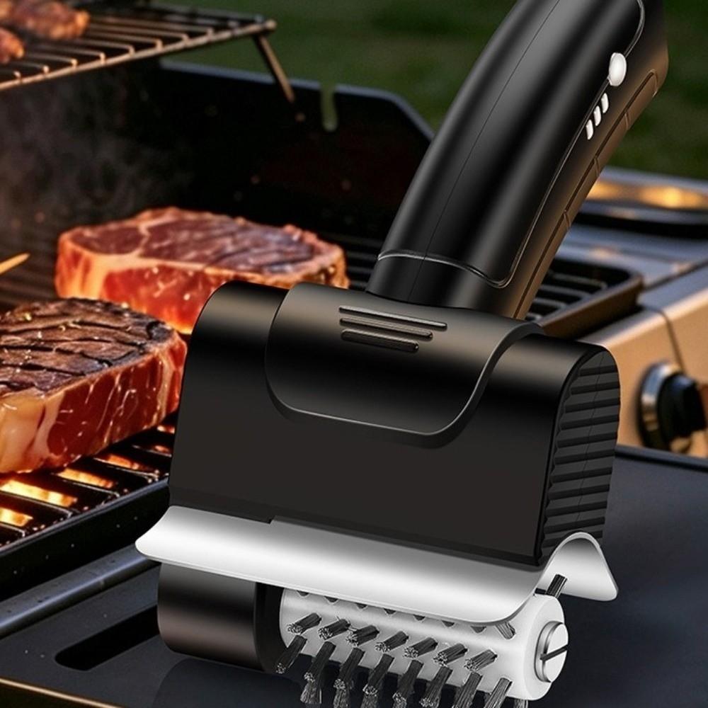 Stainless Steel Electric Grill Brush Detachable Barbecue Cleaner Tools  Kitchen