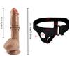Коричневый фаллоимитатор для женщин, реалистичный носимый пояс для пениса, сексуальный ремень на трусиках, анальные секс-игрушки для лесбиянок и геев
