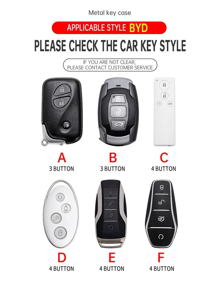 BYD Surui/Sirui G6/E5 Car Key Shell for 13/18 Models