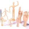 10-дюймовая деревянная шарнирная фигурка руки для домашнего декора и рисования