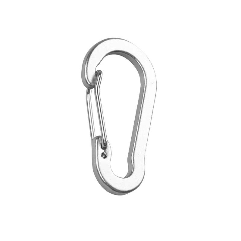 Новый пружинный крючок, пряжка для альпинизма, маленькие карабины, зажимы для кемпинга, многофункциональный инструмент, аксессуары для рыбалки, скалолазания, пружинная застежка