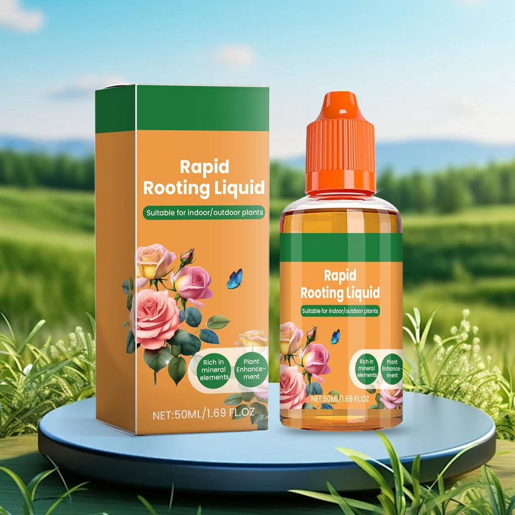 Быстродействующая жидкость для укоренения, пересадка рассады цветов, пересадка суккулентных растений, укореняющее средство, 50 мл
