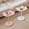 Cute Bear Storage Rack Mobile Side Table Bedside Tatami Tea Table Sofa Small Coffee Table for Bedroom Living Room Small Spaces
