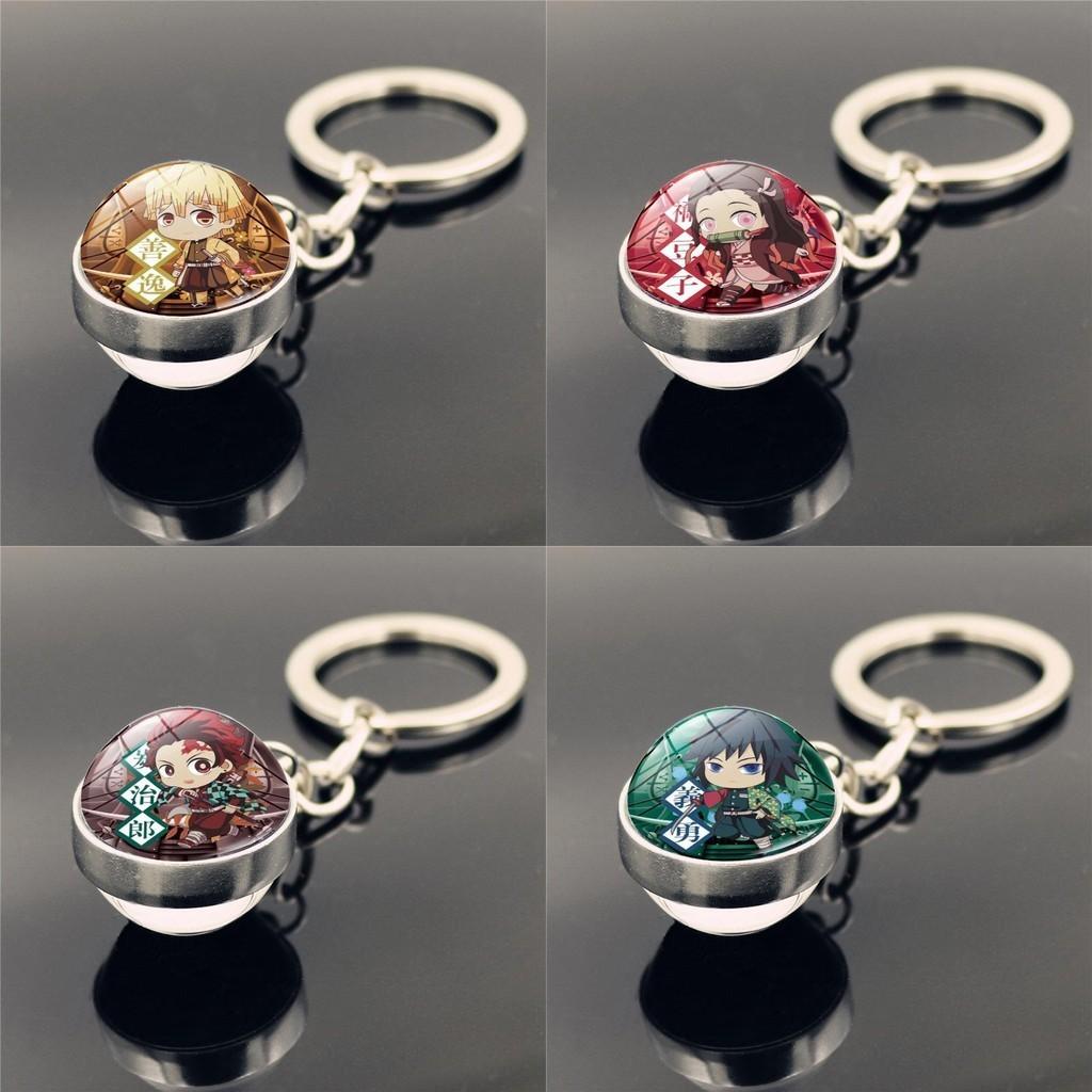 Стильные аксессуары-брелки «Истребитель демонов» для фанатов Современный минималистичный дизайн