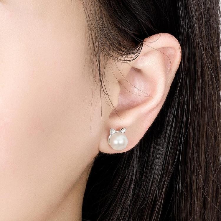 Sophisticated Cat Ear Studs Stylish Cat Earring Jewelry for Fashions Enthusiasts