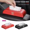 Car Armrest Tissue Box Leather Auto Seat Back Hanging Tissue Box For Cadillac Escalade CTS ATS SRX XTS XT5 STS CT5 CT6 BLS XLR