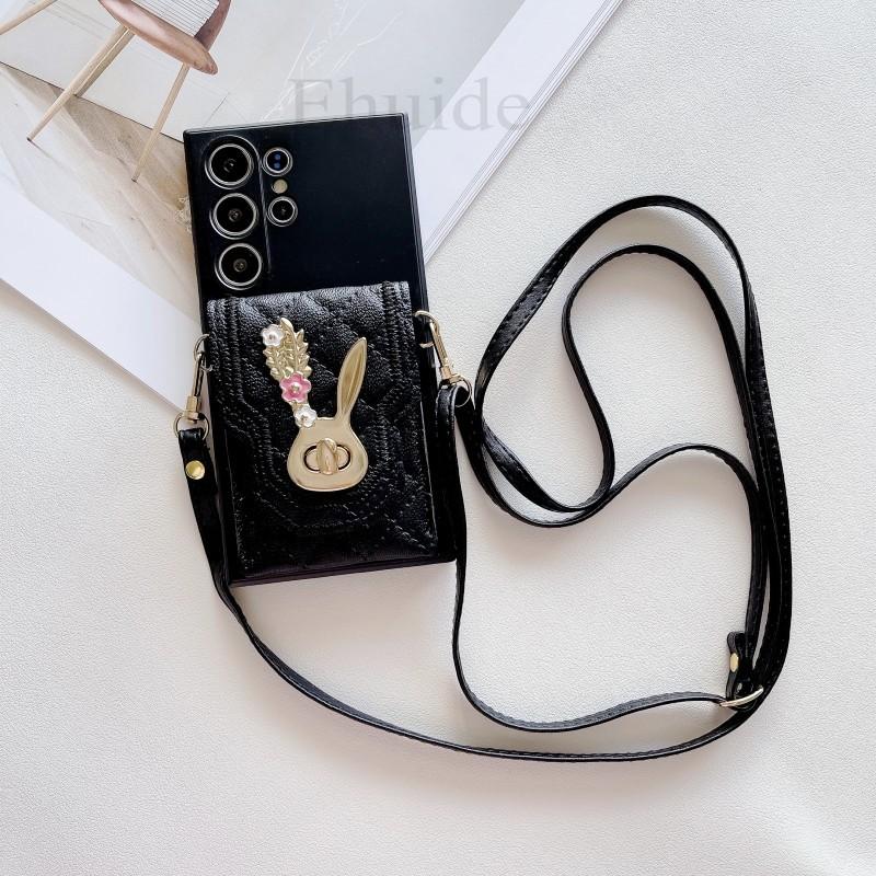 Wallet Case for iPhone 16 15 Pro Max 14 Plus 13 12 Mini 11 Pro X XS Max XR 7 8 Crossbody Strap Lanyard Leather Bag Card Cover
