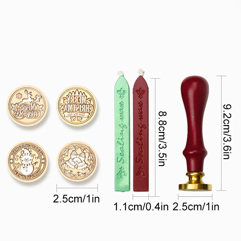 1 комплект ретро креативный DIY рождественский огненный штемпель краска печать головка воск конверт украшение ручной счет