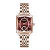 Rose Gold Ladies Diamond Watch - High-End Fashion, Two-Hand Movement, TikTok Viral Style