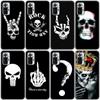 Rock And Roll Cool Skull Silicone Phone Case For Xiaomi Redmi Note 11 10 9 8 Pro 11T 10T 10S 9S 8T 9 9A 9C 9T Black Cover Coque