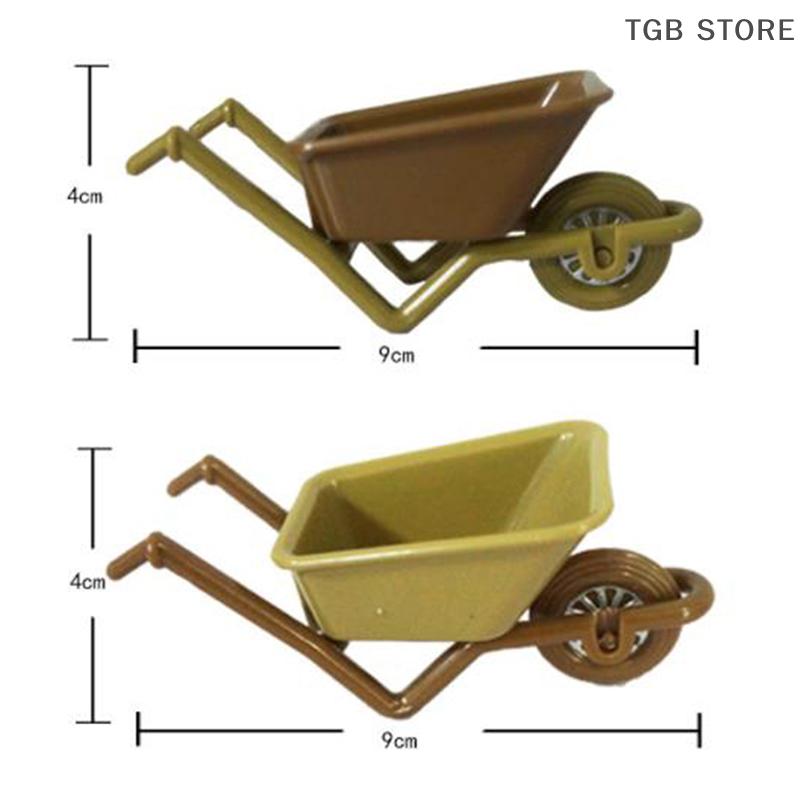 1:12 Miniature Brick Field Garden Farm Scene Tool Set DIY Handmade Doll House Construction Cart Tool Ornament Children's Toys