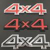 3D Металлический Черно-Серебристо-Красный Логотип 4x4 Эмблема Наклейка на Крыло Автомобиля Наклейка на Багажник Для 4x4 Автоаксессуары