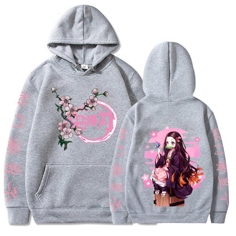 Kimetsu No Yaiba Demon Slayer Hoodies Anime Kamado Nezuko Graphics Print Harajuku Hooded Sweatshirt Unisex Y2k Clothes Sudadera