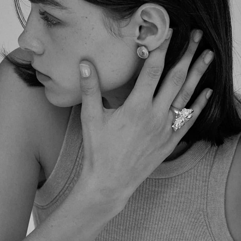 HYERIKIM JEWELLERY Jewel box ring (silver)