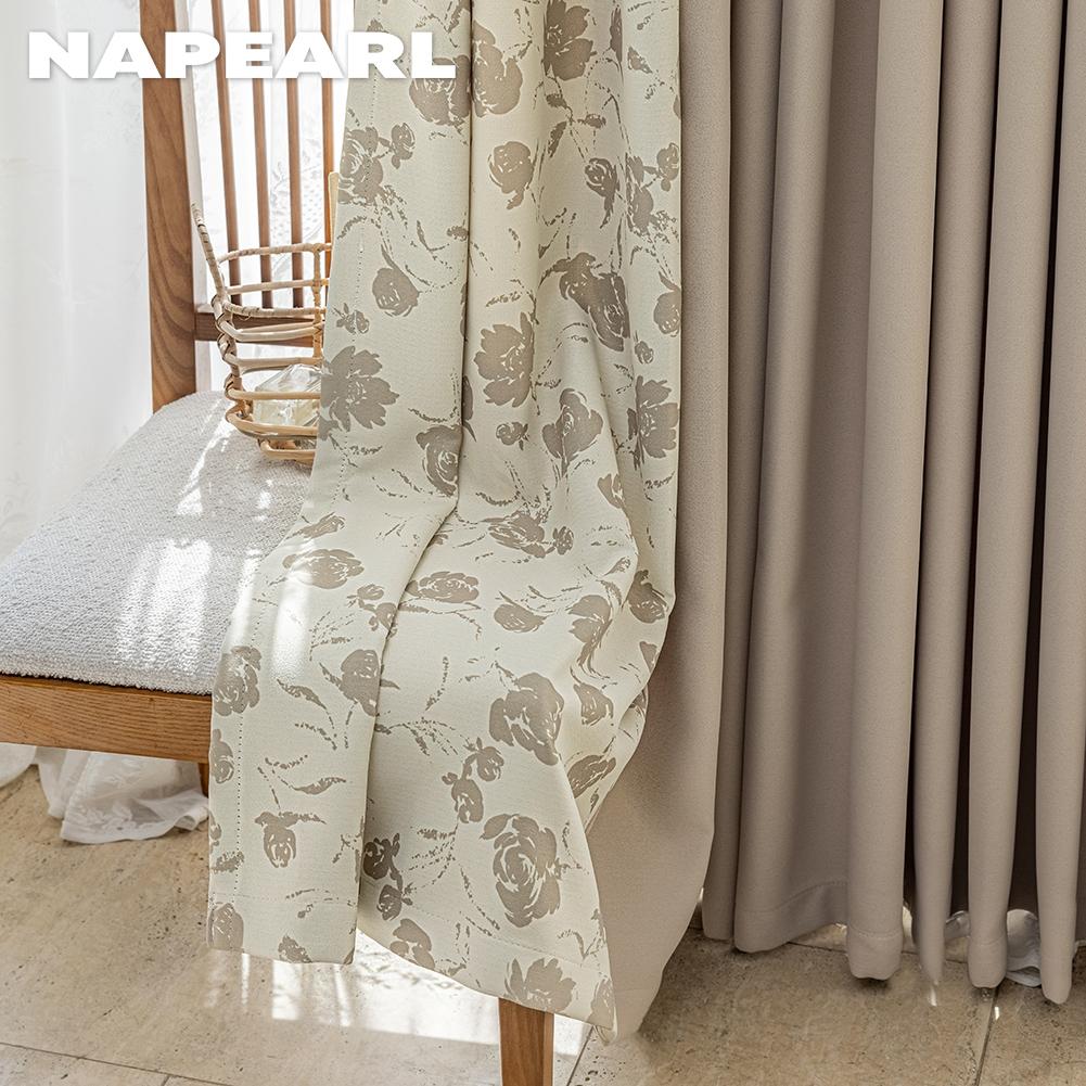 1 шт. NAPEARL 70-80% затемнение романтический рисунок розы боковая панель затемняющие шторы для спальни гостиная домашний декор