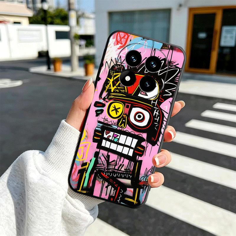 Graffiti Fashion Art Soft Phone Case for Xiaomi Redmi Note 12 13 14 15 Pro Plus 11 12S 11S 11T 10 4G Black Cover Back Shell