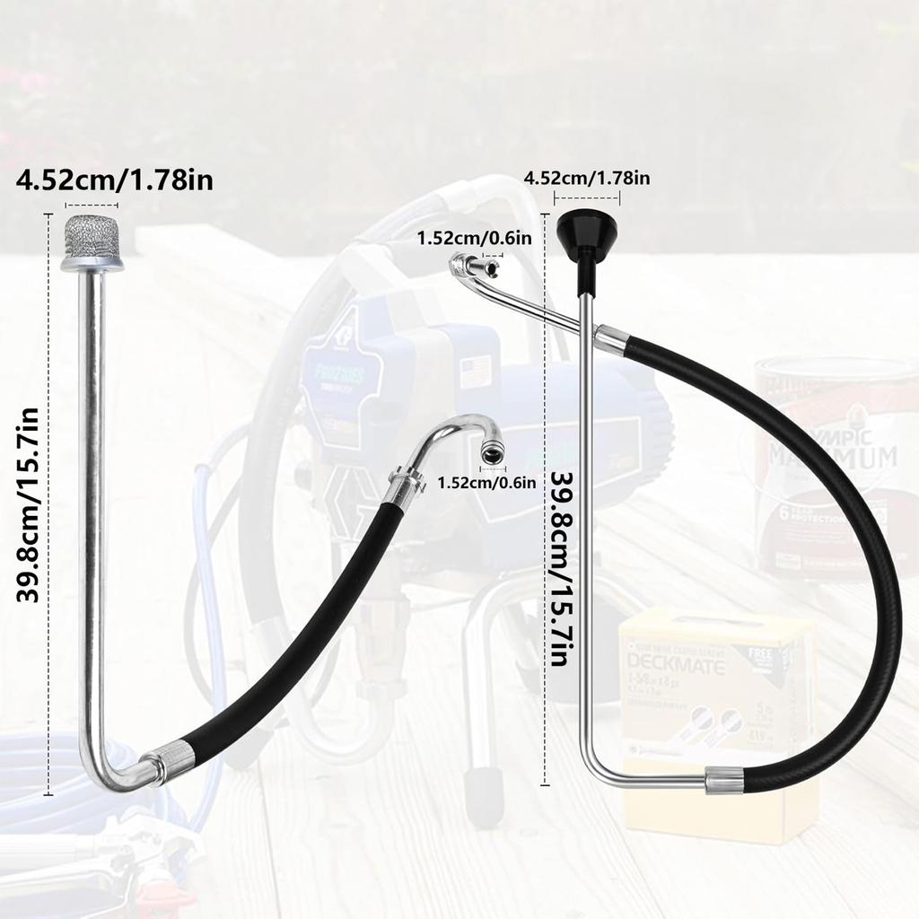 Модернизация Стальной всасывающий шланг/Линия рециркуляции Безвоздушный распылитель Всасывающий/Обратный шланг Простой в использовании для безвоздушных краскораспылителей
