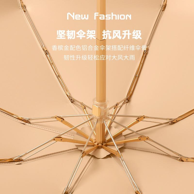 50% Off, Eight-bone Umbrella, Sun Umbrella, Women's Sunscreen, UV Protection, Silver Glue Parasol, Small Fresh Weather and Rain Folding